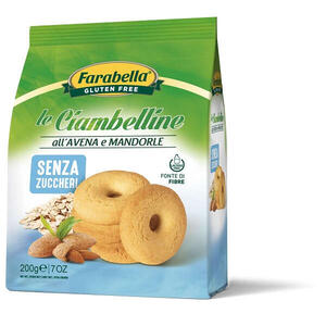 Farabella - Ciambelline senza zucchero all'avena e mandorle 200 g