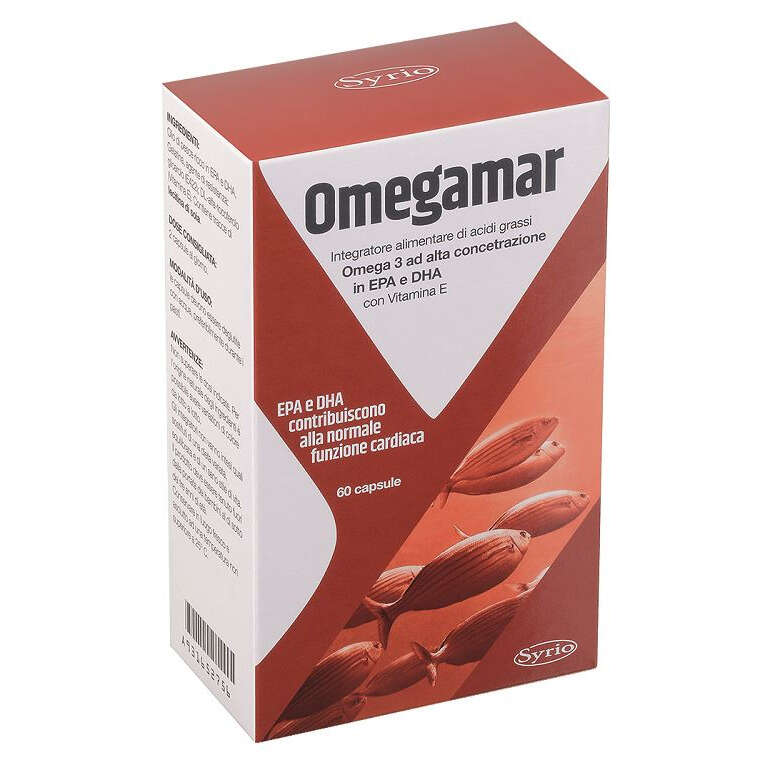 Syrio - Omegamar 60 capsule senza glutine naturalmente privo di lattosio