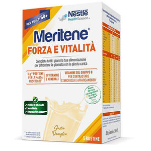 Meritene - Forza e vitalita' vaniglia 5 bustine da 30 g