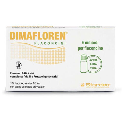 Dimafloren flaconcini - Dimafloren 6 miliardi 10 flaconcini da 10 ml senza glutine