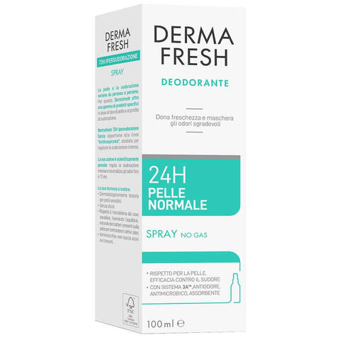 Derma fresh deodorante - Dermafresh 24h pelle normale spray 100 ml