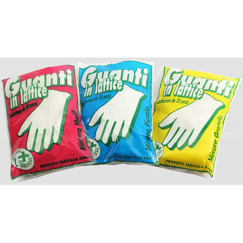 Farvisan - Guanto in lattice misura piccola 20 pezzi