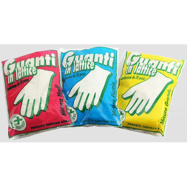 Farvisan - Guanto in lattice misura piccola 20 pezzi