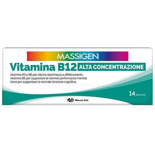 Massigen - Vitamina b12 alta concentrazione 14 flaconcini