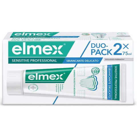 Elmex - Sensitive professional whitening dentifricio duo pack 2 tubi da 75 ml