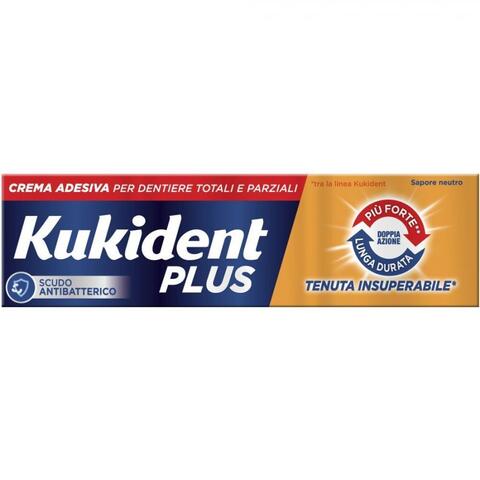 Kukident - KUKIDENT PLUS DOPPIA AZIONE CREMA ADESIVA DENTIERE 40 G
