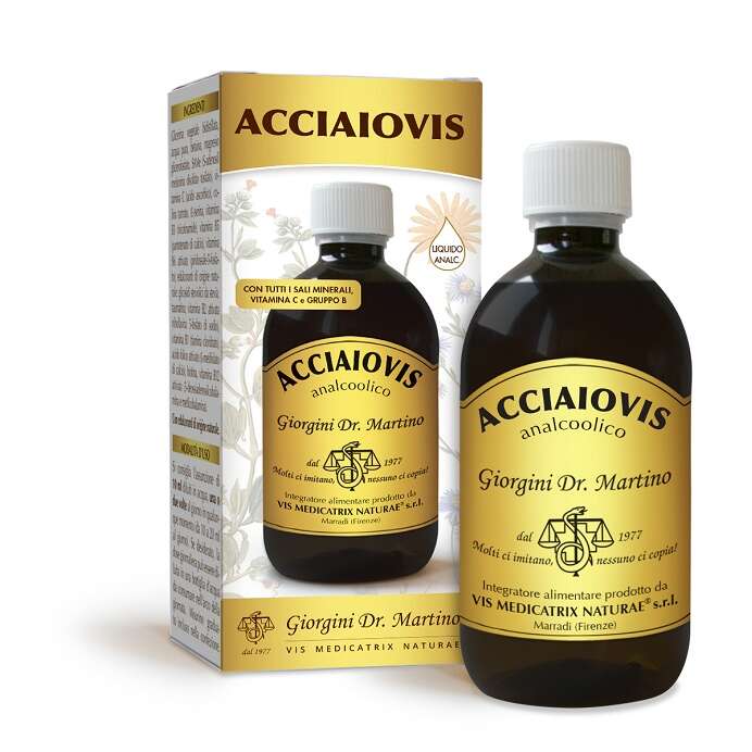 Giorgini - Acciaiovis liquido analcolico 500 ml con edulcoranti