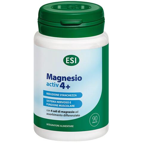 Magnesioactiv4+ - Esi magnesio activ 4+ 90 ovalette senza glutine