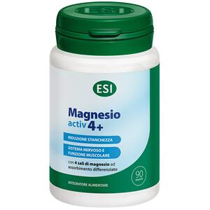 Magnesioactiv4+ - Esi magnesio activ 4+ 90 ovalette senza glutine