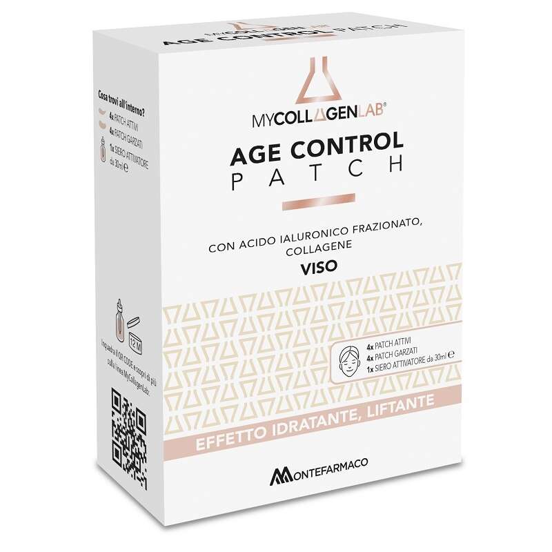 Mycollagenlab age control patch - 4 patch attivi + 4 patch garzati + 1 siero attivatore 30 ml
