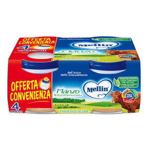 Mellin - OMOGENEIZZATO MANZO 4X80 G