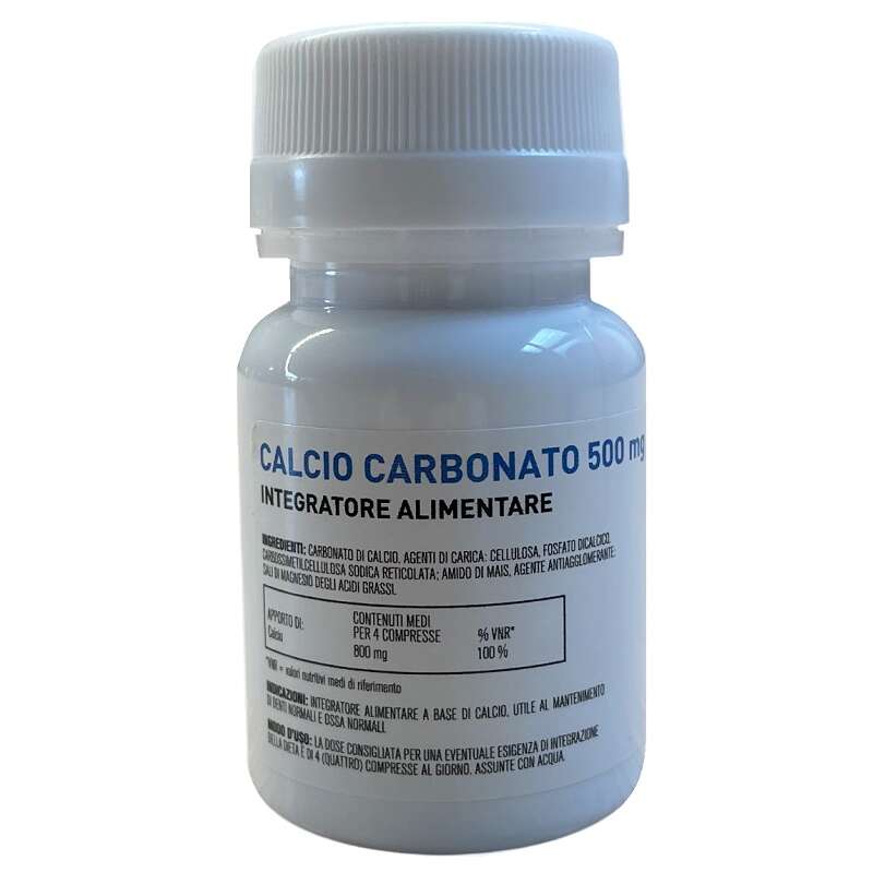 Calciocarbonato - Calcio carbonato 60 compresse 500 mg