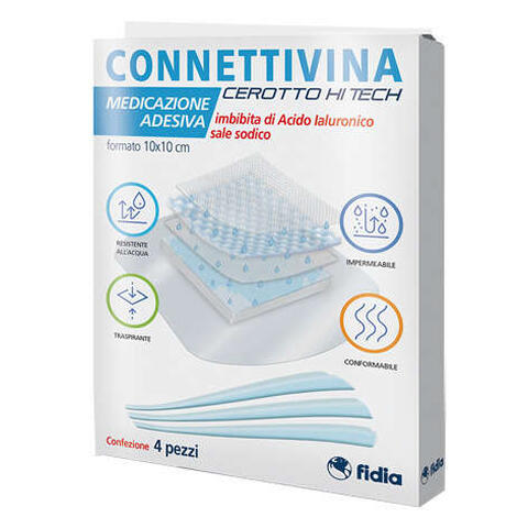 Connettivina - Cerotto  hitech 10 x 10 cm 4 pezzi