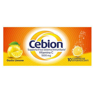 Cebion - Effervescente vitamina c limone 10 compresse