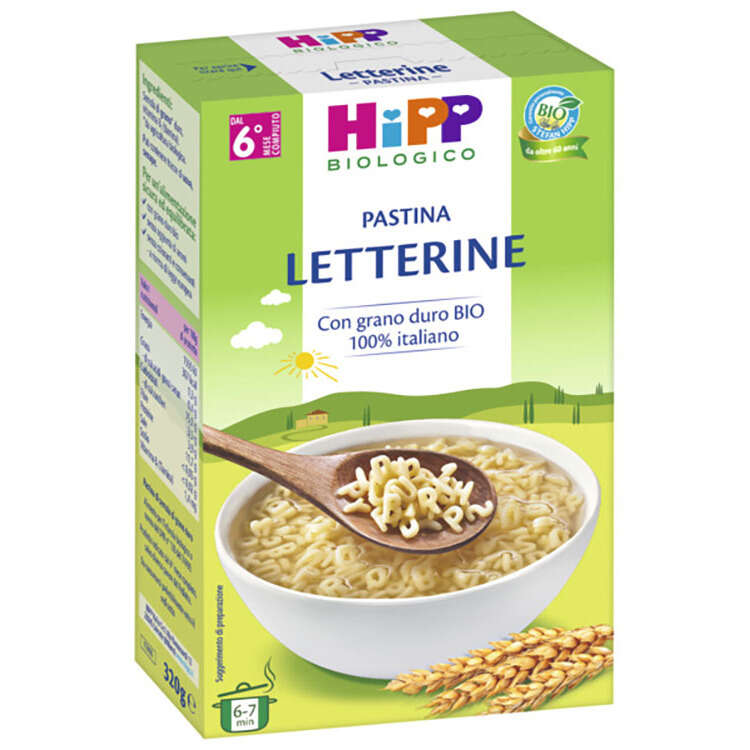 Hipp - Bio pastina letterine 320 g