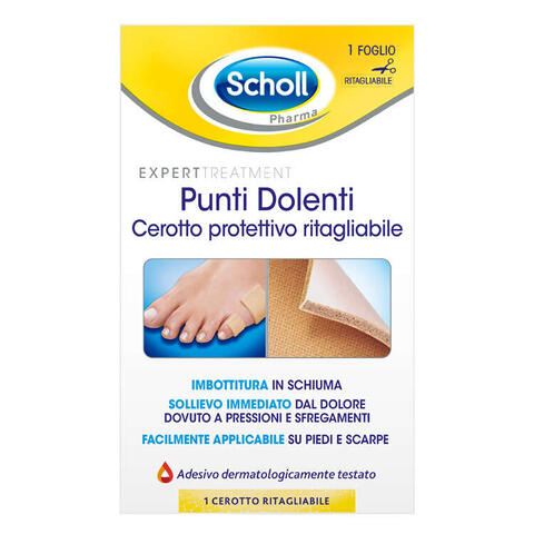 Scholl's - Scholl punti dolenti cerotto protettivo ritagliabile doppio spessore per calli e duroni 1 pezzo