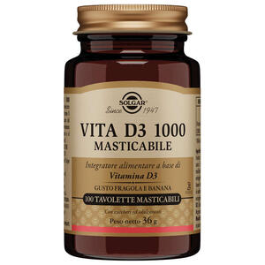 Solgar - Vita d3 1000 100 tavolette masticabili