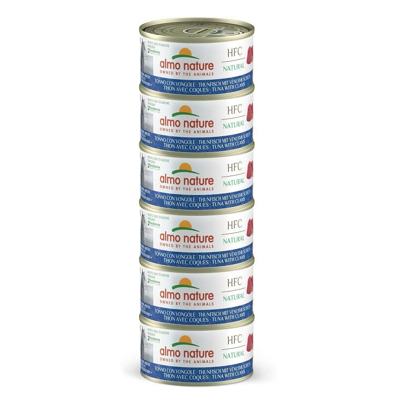Almo nature - Almo mega pack hfc tonno vongole 6 pezzi da 70 g