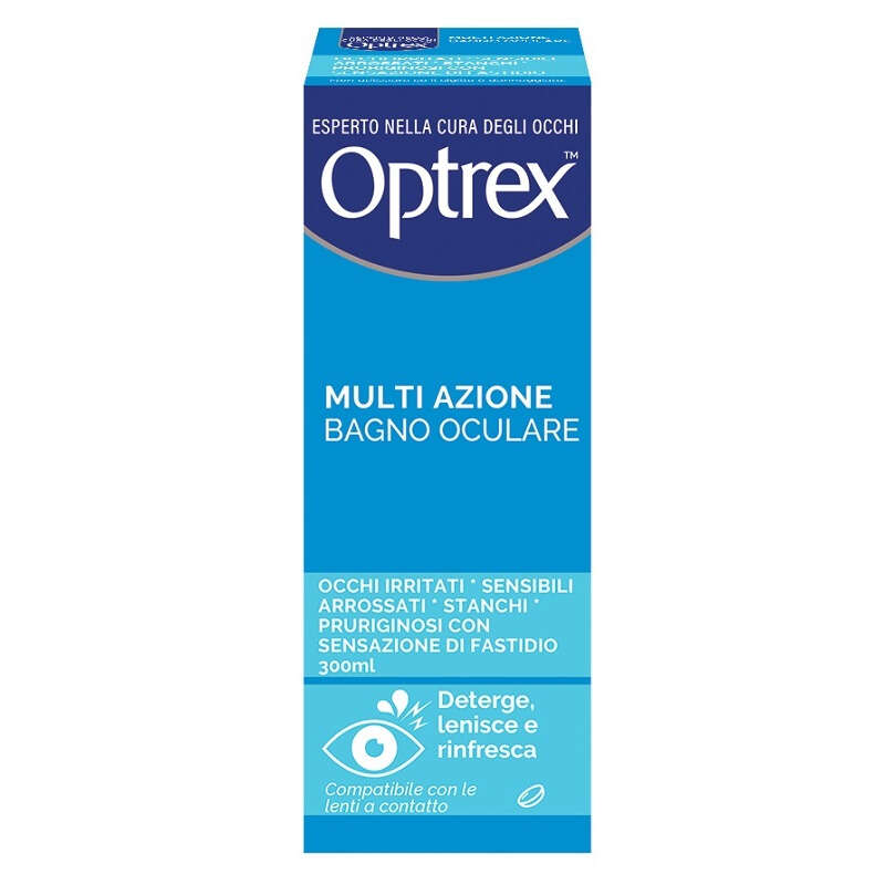 Optrex - Bagno oculare  multi azione 300 ml + occhiera flessibile