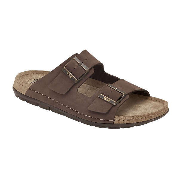 Scholl's - Calzatura aberdeen man nubuck m dk brown 44